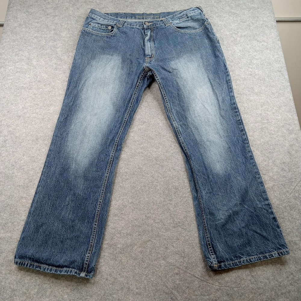 Perry Ellis Jeans Mens 40x30 Cottons Straight Leg Denim Pants Casual Relaxed Fit